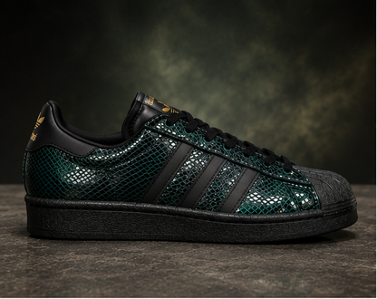 adidas Originals Superstar II Women's – Collegiate Green / Core Black / Gold Metallic