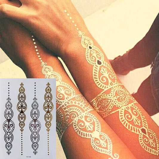 Glitter Gold/Silver Body Tattoo